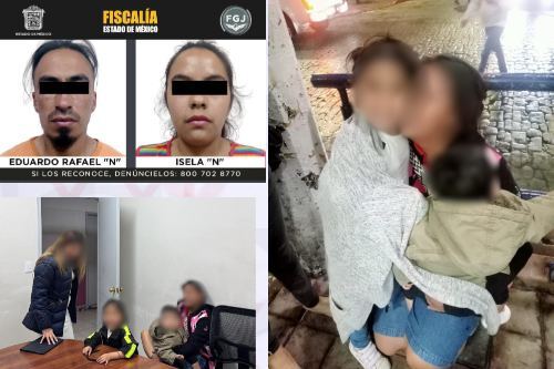 Liberan a niña secuestrada por su niñera en Edomex; hay una pareja detenida